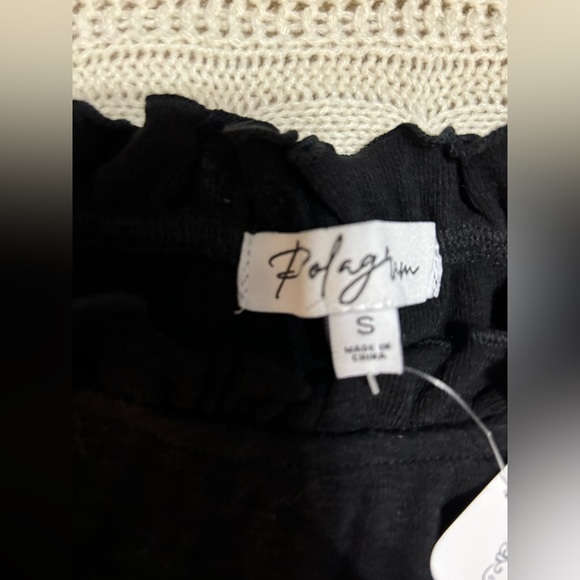 NWT Ada Faye Polagram Brand Black Top - Picture 3 of 9